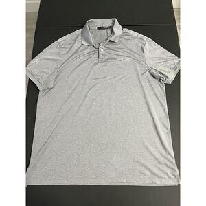 RLX Ralph Lauren Extra Large Adult Polo Shirt Golf Gray Short Sleeve Mens